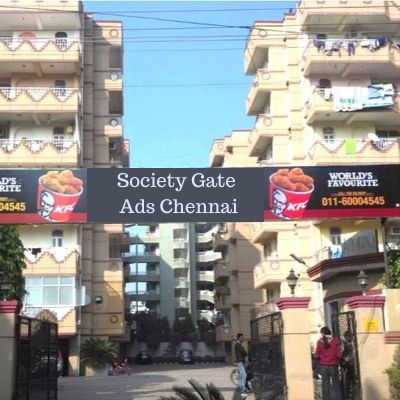 Society Gate Brand Promotion in Rajendra Apartments Chennai, Residential Society Advertising in Chennai